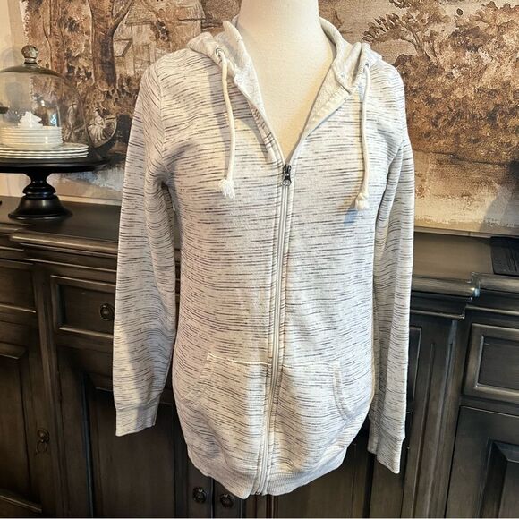 Vintage Gray Zip-Up Hoodie size Large - Picture 2 of 6